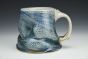Flat Bottomed Blue Salty Mug