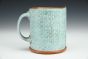 Teal Mug with Checkerboard Texture