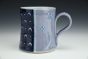 Mazarine & Lavender Flower Polka Dot Mug