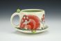 Mushroom Espresso Cup w/ Saucer