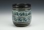 Blue On Black Bulbous Tumbler