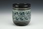 Blue On Black Bulbous Tumbler