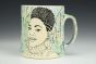 Natural Hair Series: Blue and Chartreuse Mug