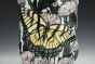 Goldfinch and Swallowtail Vase