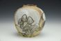 Monochrome Mushroom Moth Small Vase
