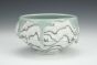 Green and Gray Treeline Dessert Bowl