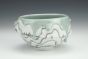 Green and Gray Treeline Dessert Bowl