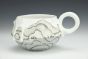 Medium Treeline Mug with Gray and Gold