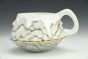 Large Gray and Gold Mug