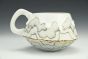 Large Gray and Gold Mug