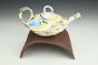 Birder's Date - Teapot with Stand