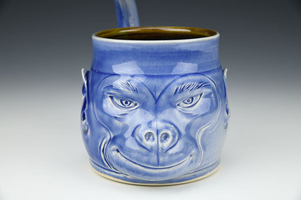 Blue Imp Monkey Mug