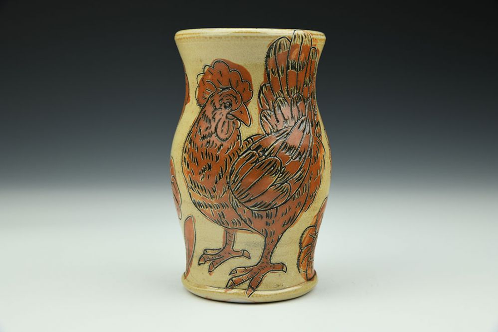 Chicken Vase
