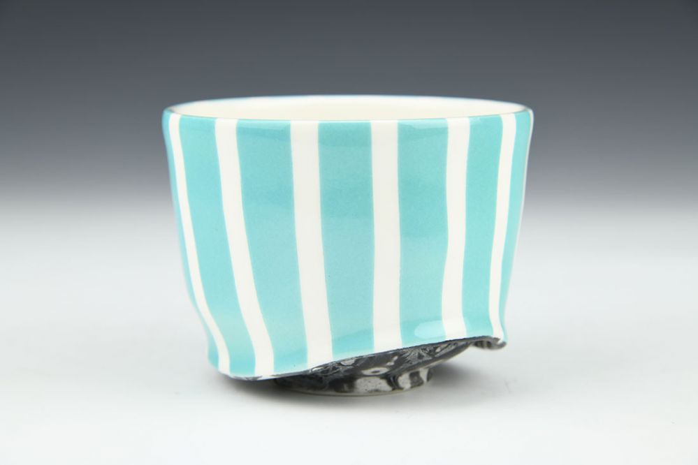 Blue Striped Cup