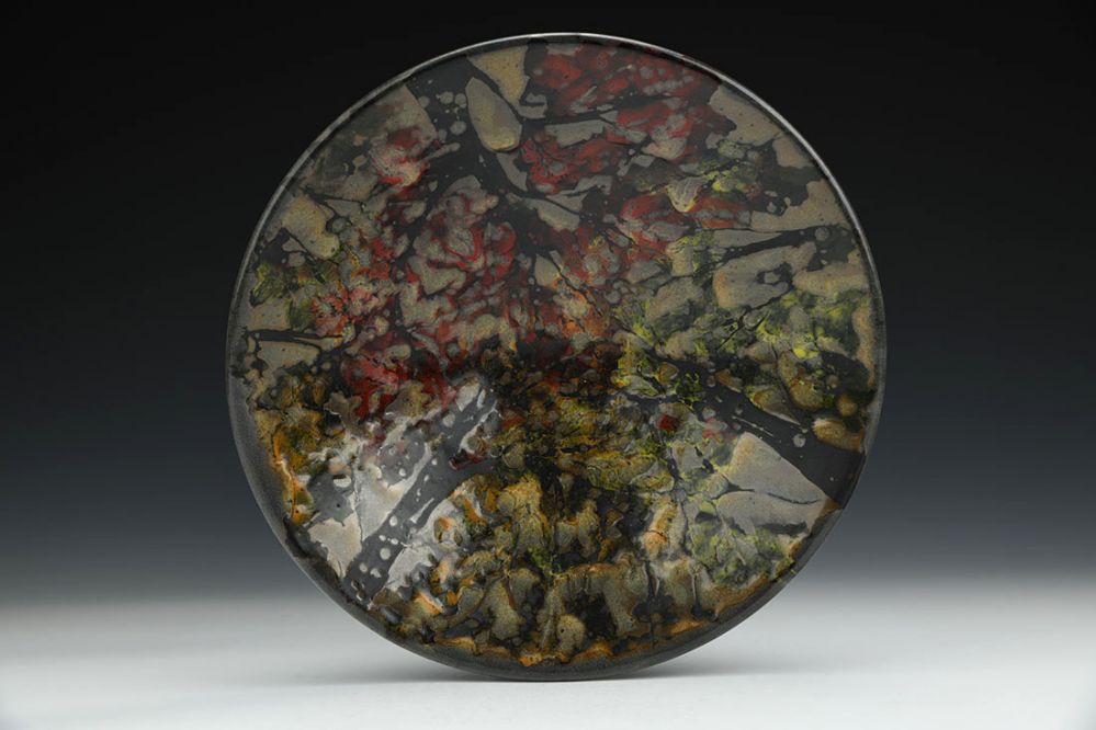 Abstract Fall Medium Bowl