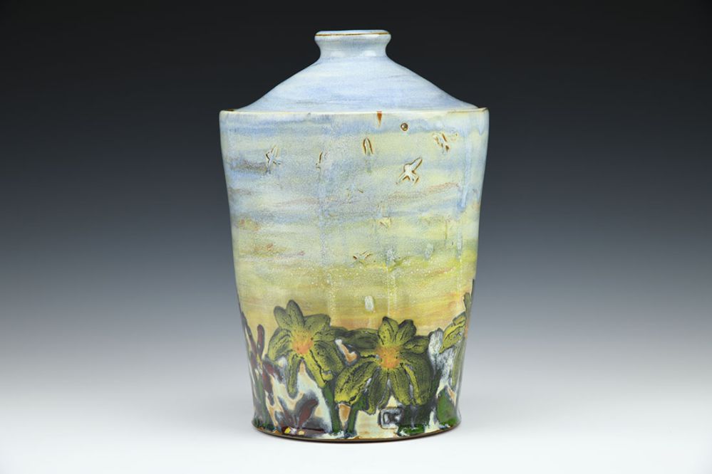 Sunset Meadow Jar
