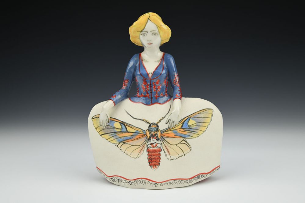 Eily Blonde Figure with Moth