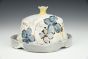 Blue and Grey Floral Butter Dish